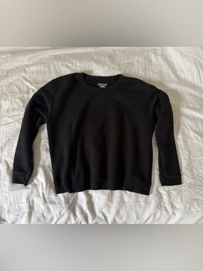 Hanes Women's Black Crewneck Sweatshirt